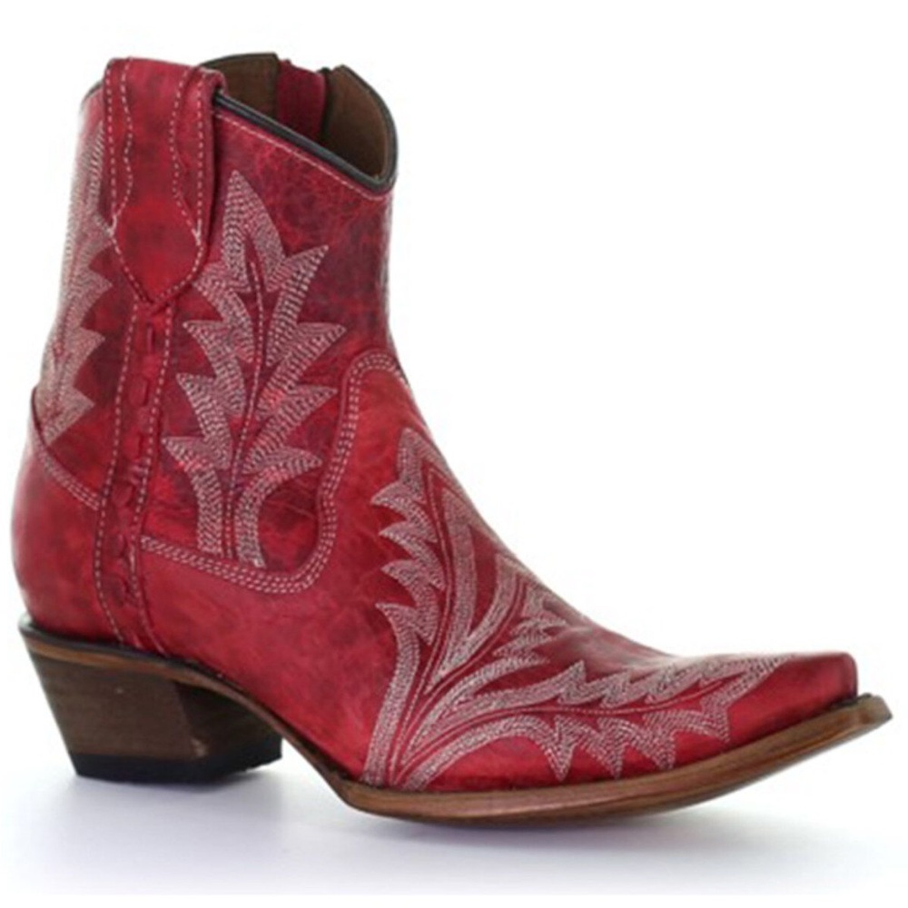 Red Western Circle G Cowboy Boots